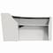Linea Italia Curved Reception Desk with Counter, 2 Units, 124 inW x 49 inD, White ZUS296 - alternate 5
